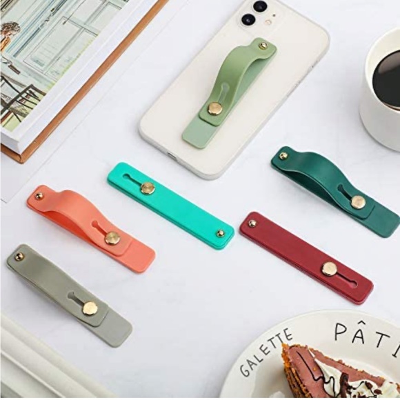 🆕 3pc Phone Strap Finger Grip Set (Wine) - Picture 3 of 8